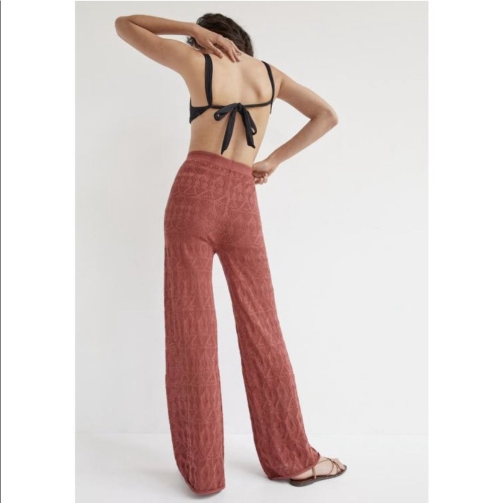 NWT Flat White Anthropologie Pointelle Sweater Pants - Picture 5 of 6